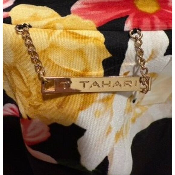 T Tahari Statement Blazer Small Spring Vibrant Floral‎ Print Vintage Retro - Picture 4 of 7